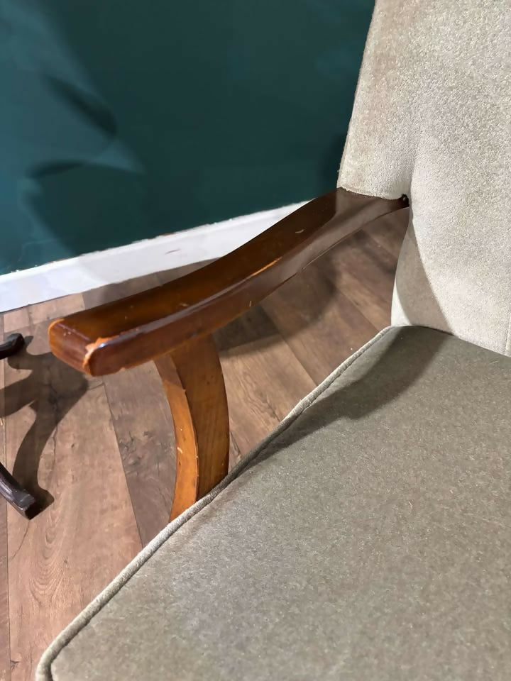 Art Deco Walnut Framed Arm ChairCC