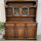 Vintage Old Charm style Oak Large Welsh Dresser Carved Display Cabinet Hutch