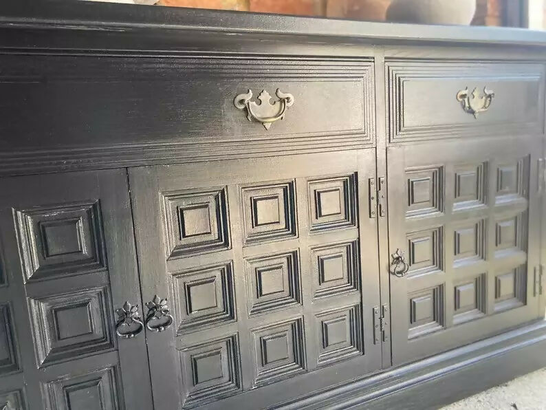Vintage Black Sideboard