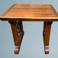 Hardwood and Wrought Iron Coffee Table