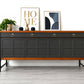 Nathan teak drinks cabinet in dark grey