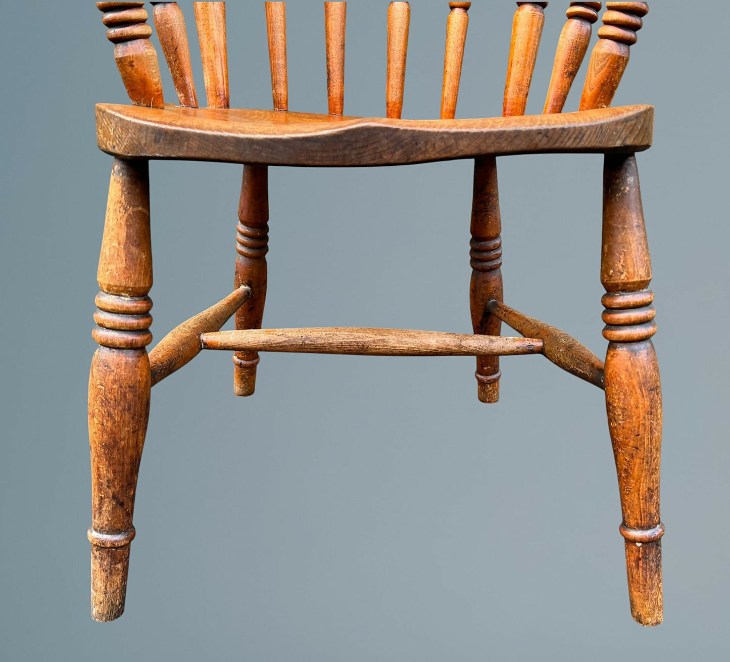 Antique English Windsor Armchair Stamped WMW