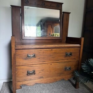 Mid century retro vintage dressing table drawers vanity hallway