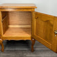 Pair of Bedside Tables Vintage French Louis Oak Nightstands Cabinets LOT 3517