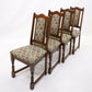 4 Dining Chairs Old Charm Tudor Brown #2067 Whempstead Fabric FREE* UK Delivery. SBR9545/1109D