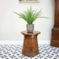 Oak Barrell Style Occasion Table Side Table with Cupboard