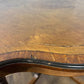 Edwardian Inlaid Walnut Occasional Window Table on Castors