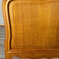 Bed Vintage French Louis XVI Double Bed Frame Oak Carved Headboard LOT 3654