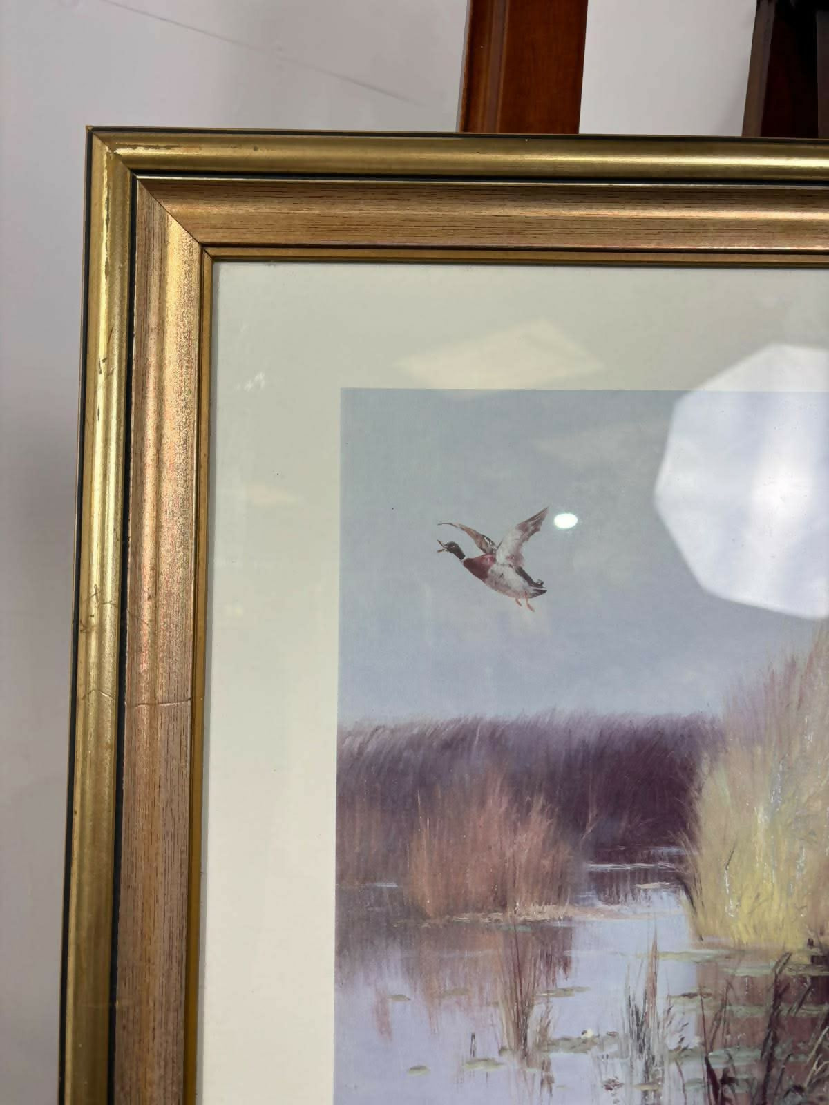 Framed “Hunting Ducks” After Eugène Petit – Country Sporting Print