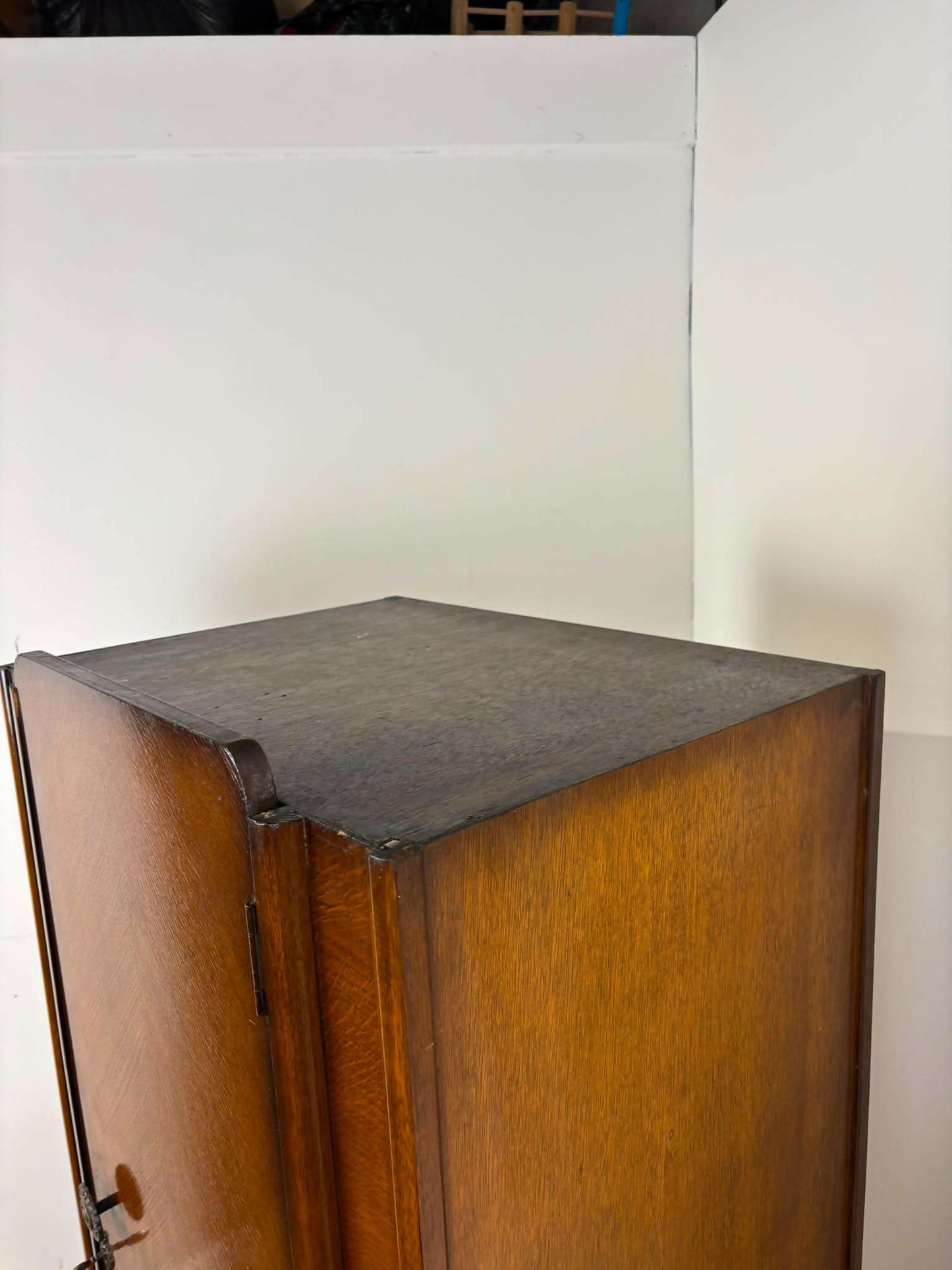 Vintage Oak Single Door Wardrobe