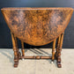 Rare Burr Walnut Miniature Sutherland Table