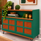 Mid-Century Modern Sideboard | Fusion Mineral Paint Park Bench | Vintage Storage Cabinet