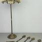 Fireplace Set Vintage French Style Brass 5 Piece Companion Set LOT 6445