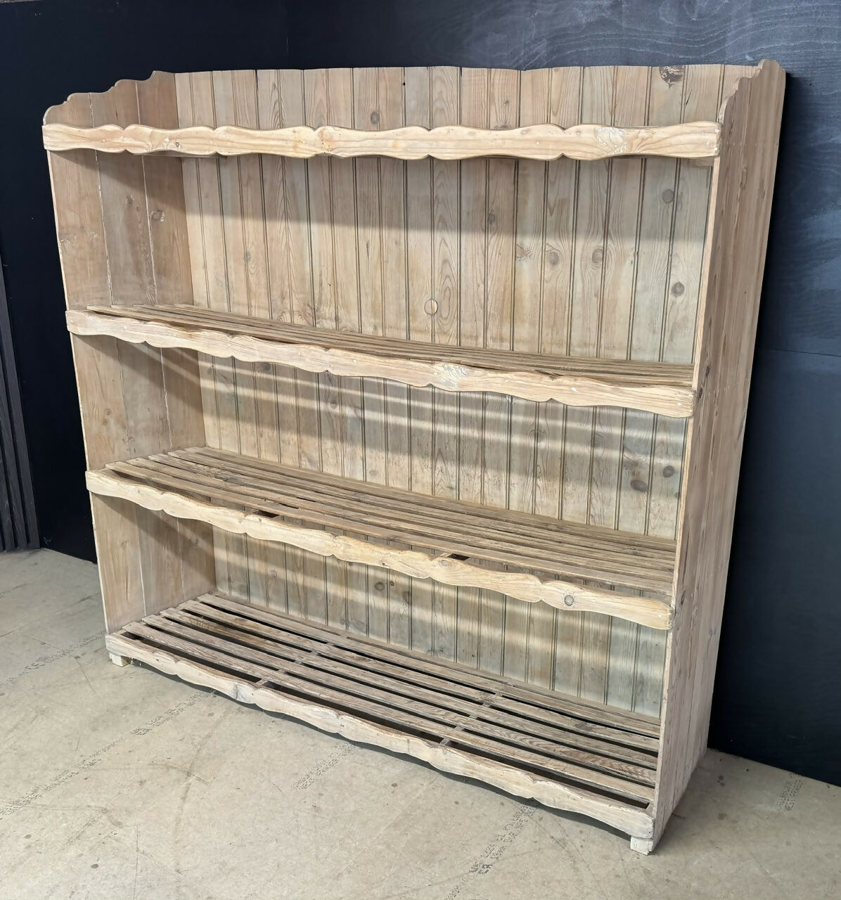 French 19th Century Pine Bakers Rack