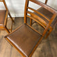 Set Of Four Mid Century Oak Dining Chairs