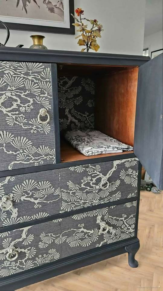 Asian Style Cabinet With Drawers