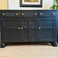 Newly refurbished solid wood sideboard black large