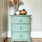 Textured Bedside Table - Green