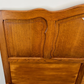 Bed Vintage French Louis XVI Oak Double Bed Frame Carved Headboard LOT 3664