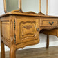 Dressing Table with Mirror Vintage French Oak Louis Vanity Table Makeup LOT 6320