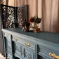 Blue Vintage Carved Sideboard