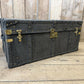 charcoal grey mock crocodile reception trunk