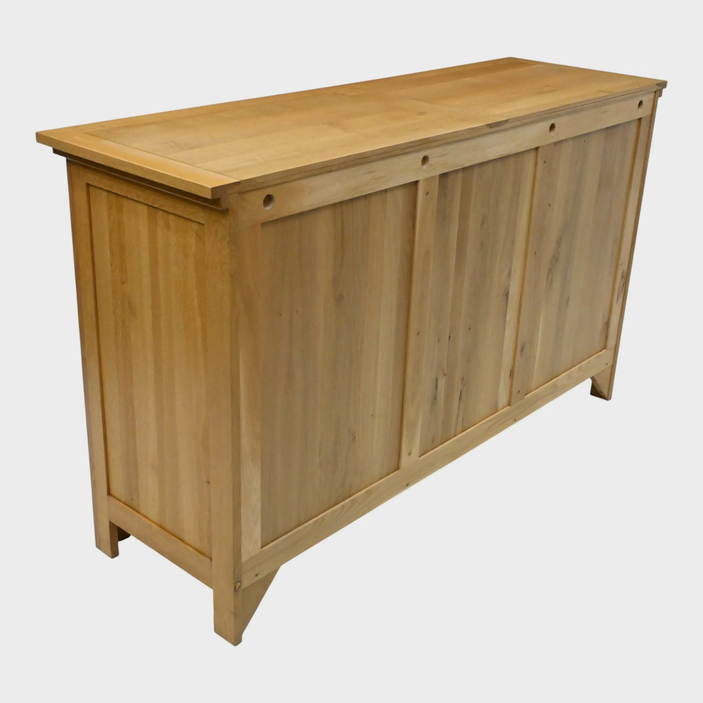 Light Oak Sideboard 2 Cupboards 3 Central Drawers Shelves FREE UK Delivery*. SBR10990/0110E