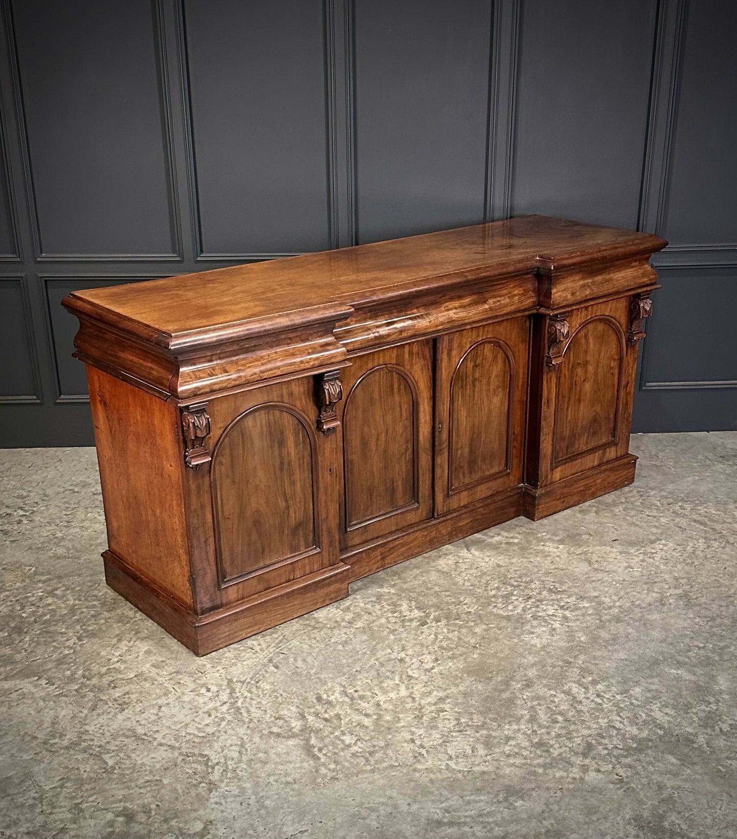 Large Vintage Victorian Mahogany Sideboard