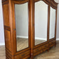 Wardrobe Antique French Mahogany Three Door Mirrored Carved Armoire LOT 6127
