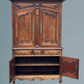 French Provincial Walnut Cupboard Stamped R Trotel