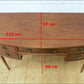 Vintage Desk Dressing Table Bow Front Solid Wood Retro DELIVERY