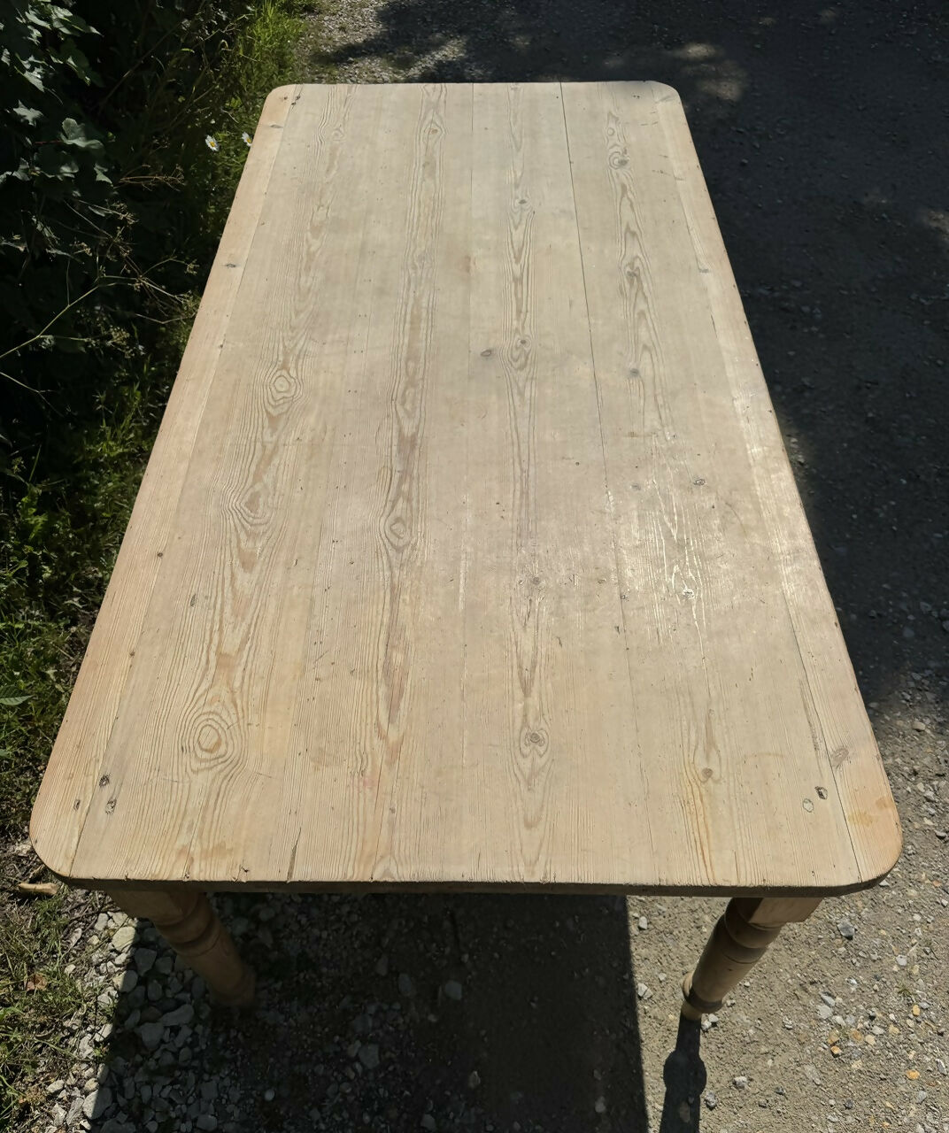 Antique 8 Seater Pine Dining Table