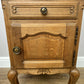 Pair of Bedside Tables Vintage French Louis Oak Nightstands Cabinets LOT 6296
