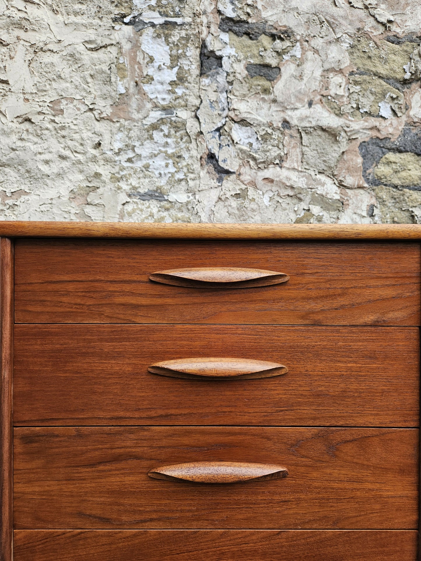 Austinsuite Chest of Drawers: Mid-Century Modern Tallboy Cabinet Teak Six Drawer