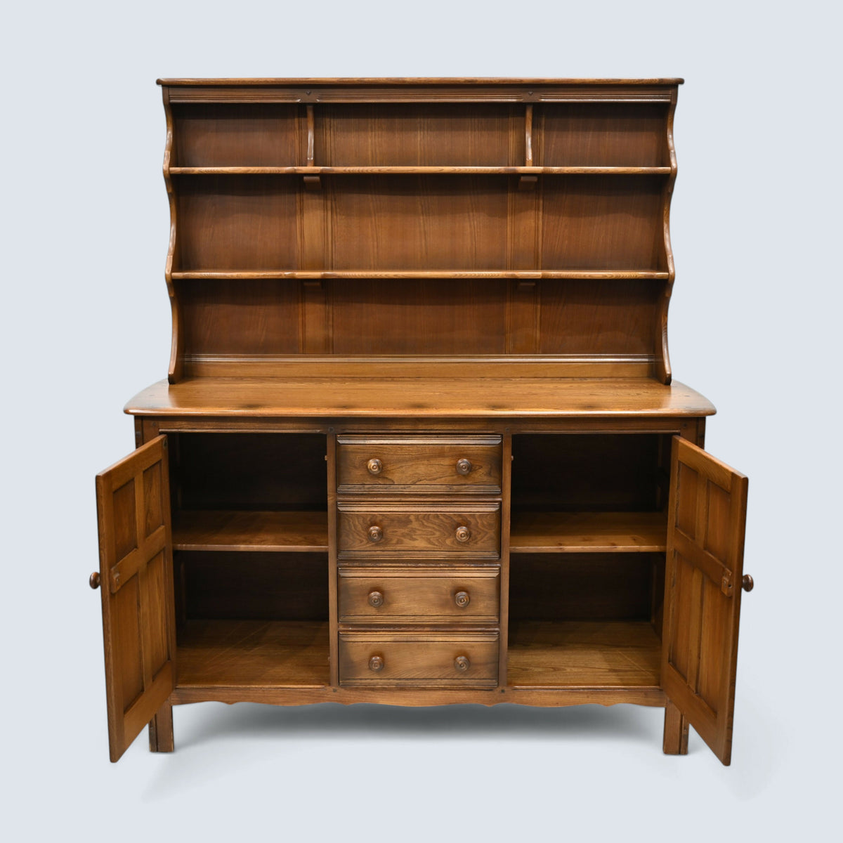 Ercol Dresser Sideboard Top with Cupboard Base & 4 Drawers 282D FREE UK Delivery