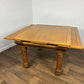 Early 20th Century Golden Oak Draw Leaf Dining Table