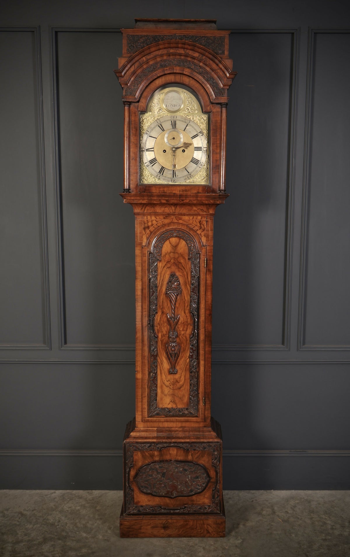 18Th Century Walnut Grandfather Clock
