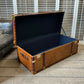 Luxury Handmade Tan Leather Coffee Table Trunk bespoke order for bridle
