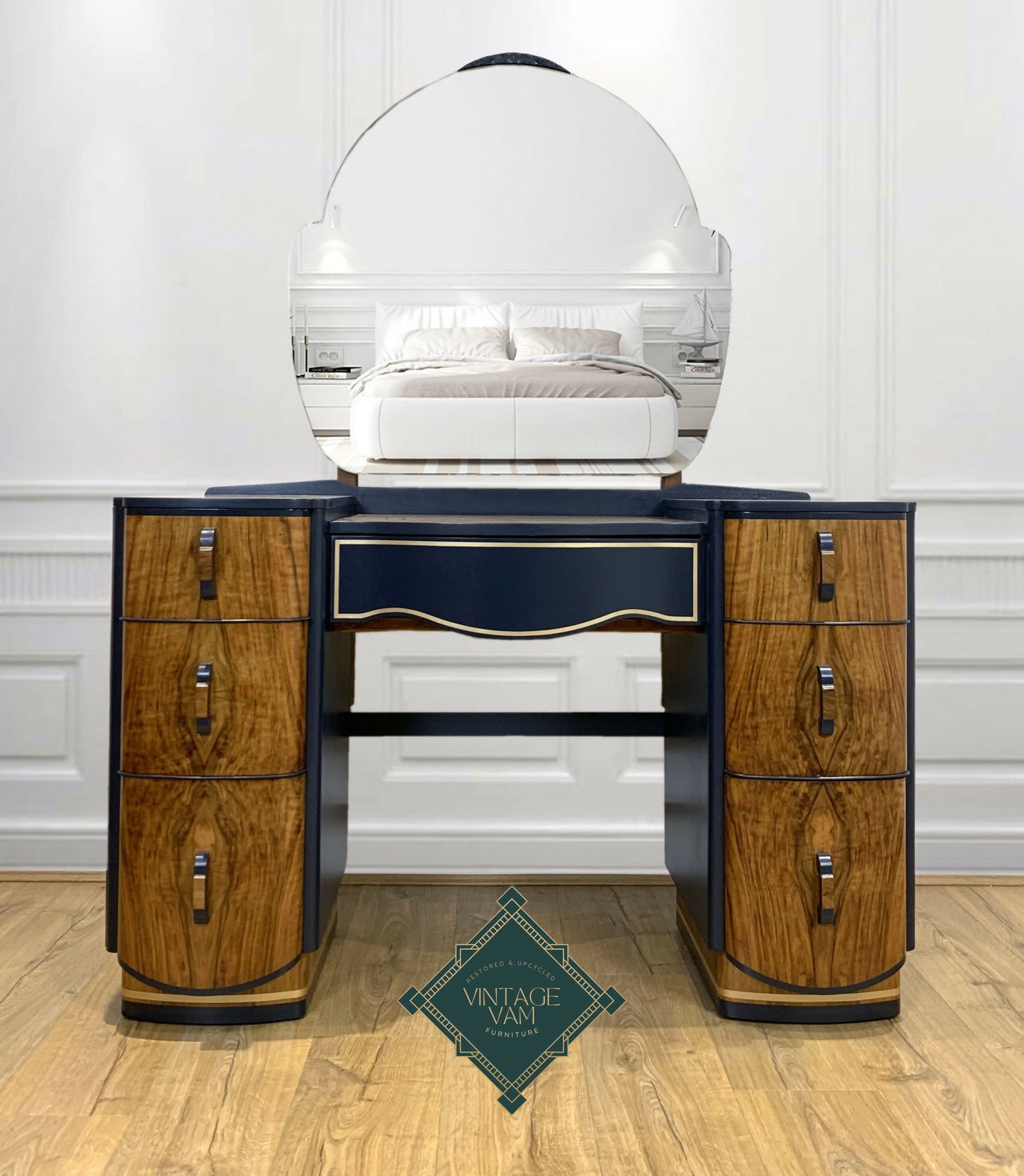 Art Deco "Tiffany Peacock" dressing table