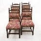 6 Old Charm Dining Chairs Tudor Brown Studded Upholstery FREE UK Delivery