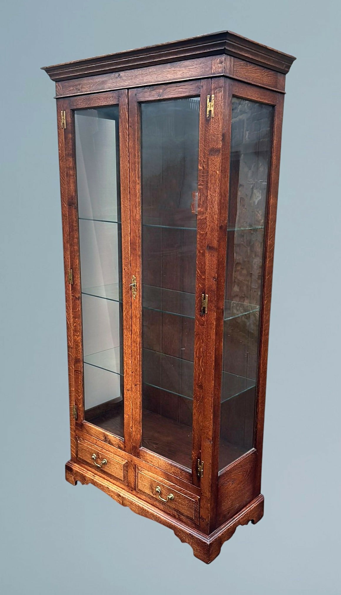 Oak Display Cabinet Bryn Hall Bespoke Furniture