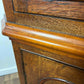 Victorian Mahogany Double Corner Cupboard With Glazed Top