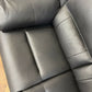 Albion Static Faux Leather Three Seater Sofa