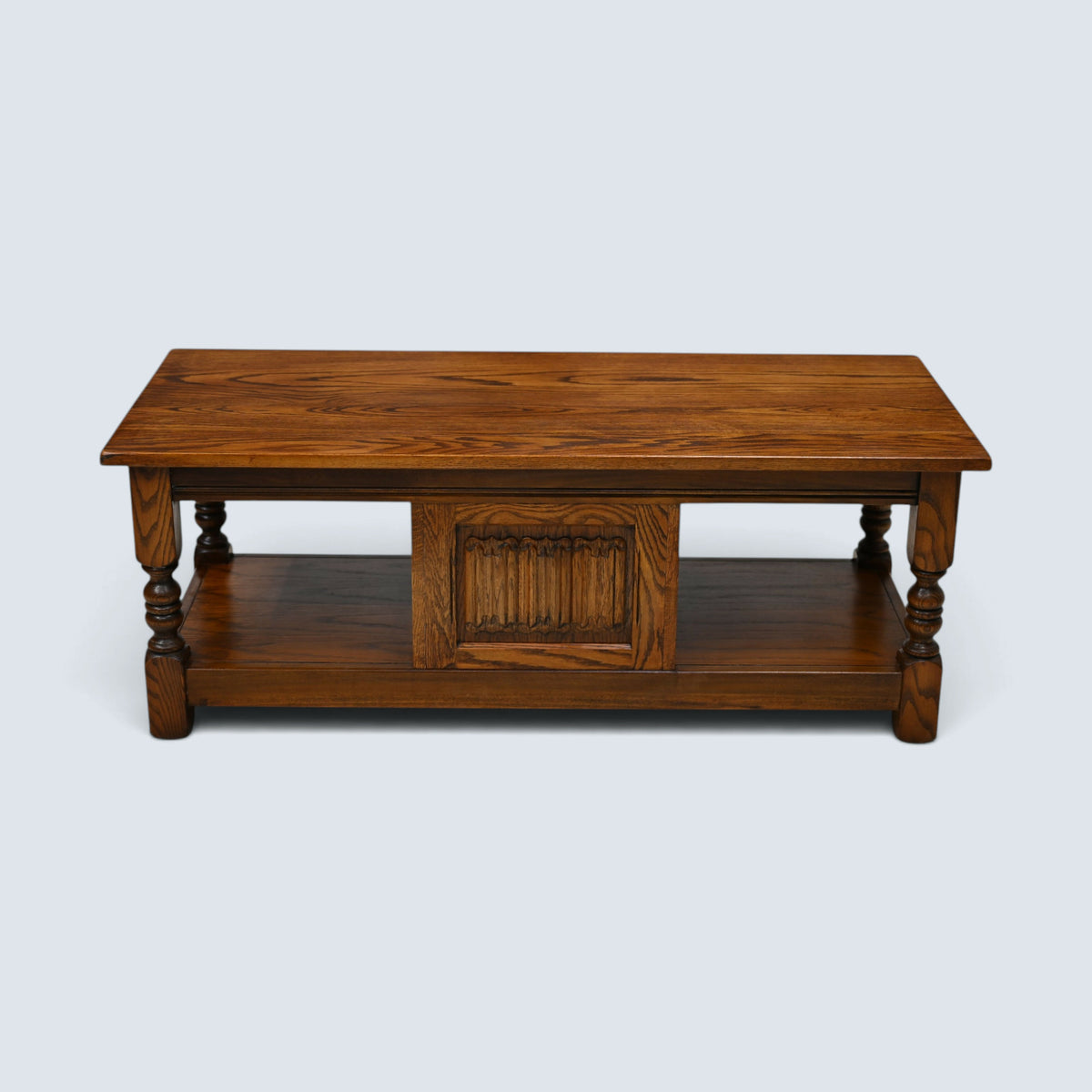 Old Charm Long Coffee Table Tudor Brown Centre Cupboard #1822 FREE UK Delivery*