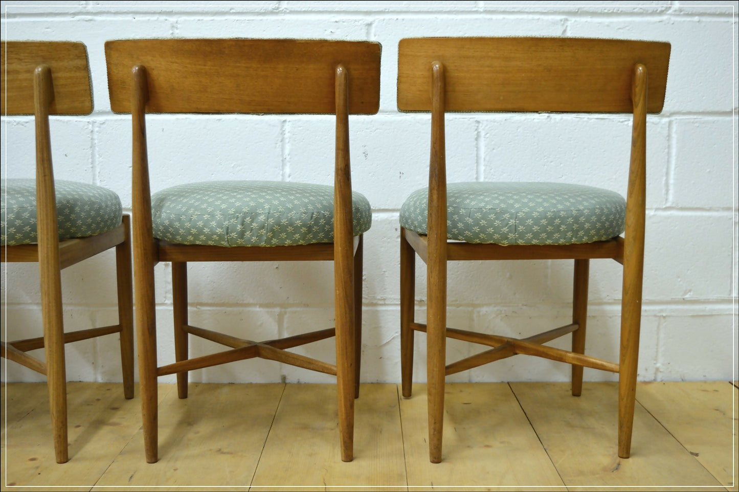 vintage dining chairs X4 G Plan Fresco solid teak danish design mid century DELIVERY