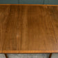 Regency Style Mahogany Extending Dining Table with Leaf - Twin Pedestal - D End