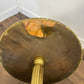 Pair of Circular Gilt Based Tripod Wine Tables with Faux Marble Tops