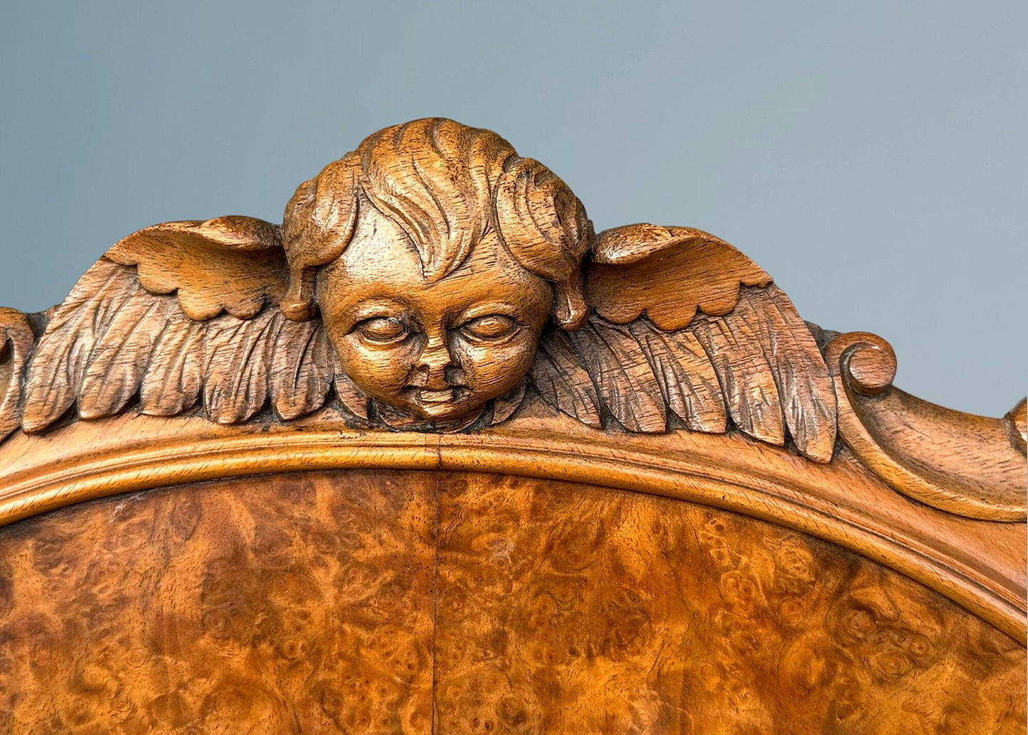 Pair of Antique Burr Walnut Single Beds, Circa 1920