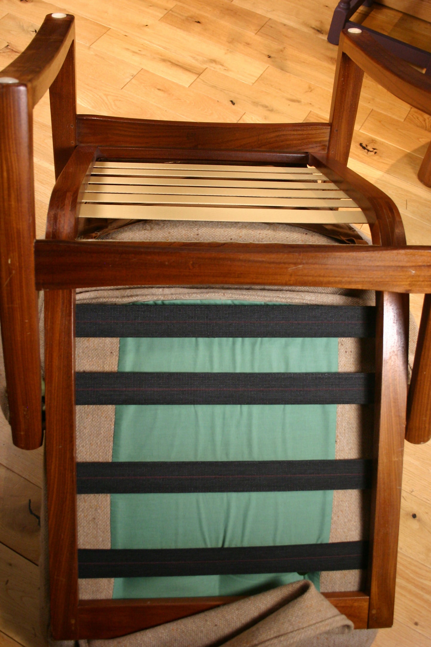 Pair of Mid-Century Guy Rogers ‘Virginia’ Teak Armchairs, 1960s