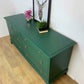 Refurbished vintage Stag Minstrel large captains Chest of drawers, green, dresser, sideboard, mid century